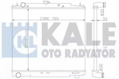KALE OTO RADYATOR 342315 -  Радиатор, охлаждение двигателя